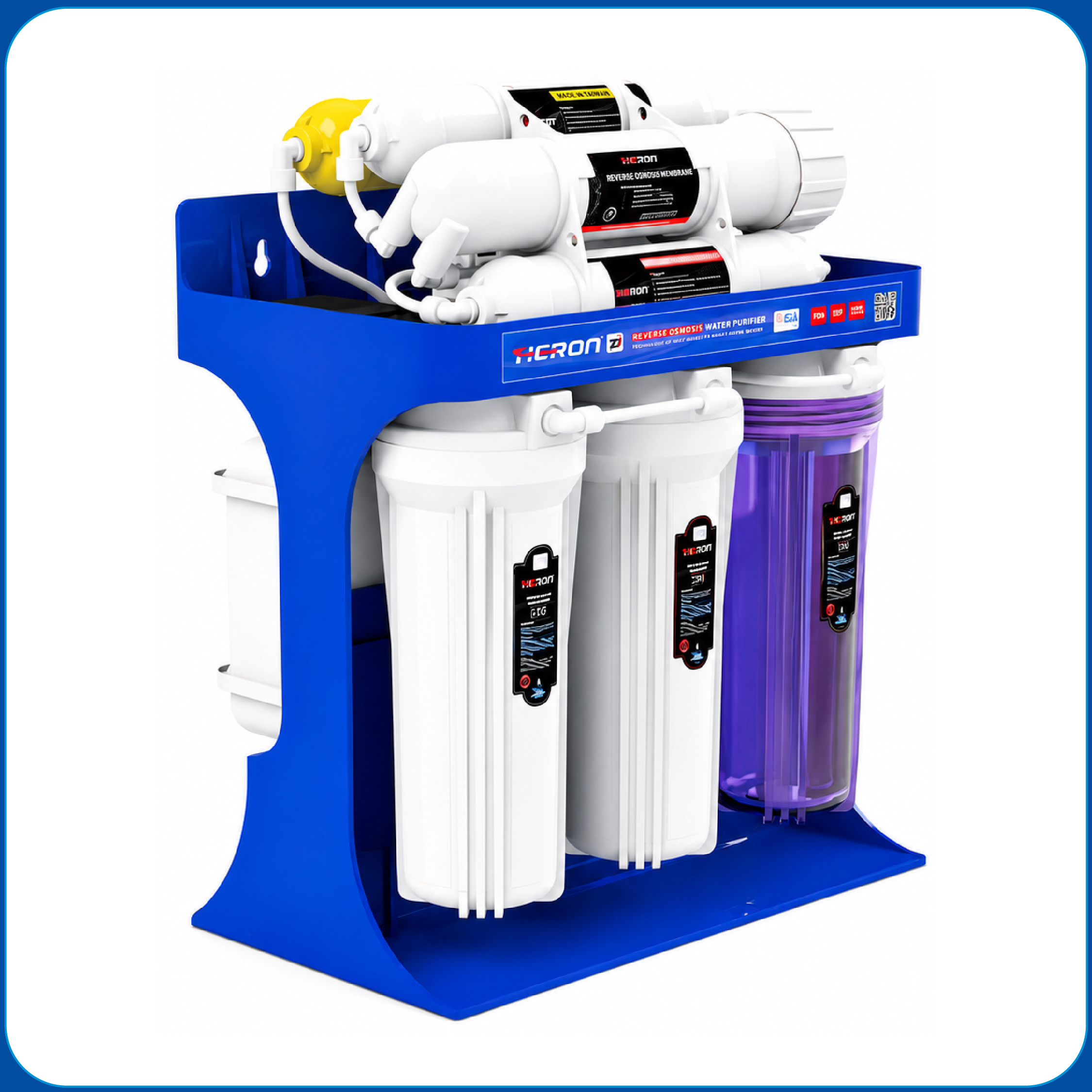 Heron Zi Heron ZI 75 GPD RO Water Purifier 7 Stage Alkaline System for Home