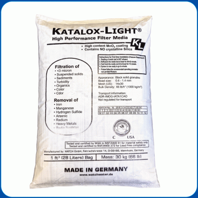 Katalox-Light High Performance Filter Media 30kg bag for water treatment and iron removal