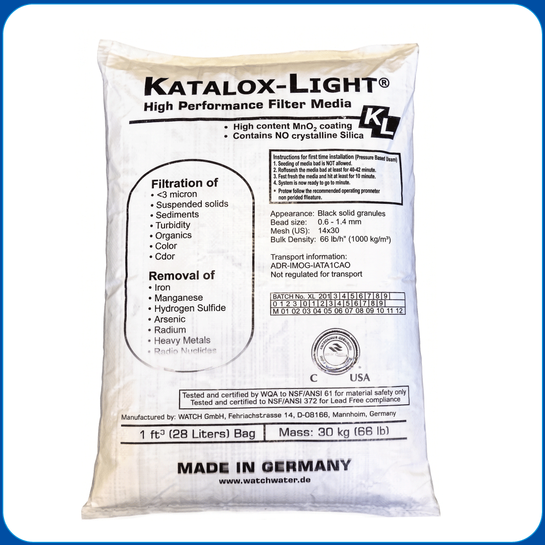 katalox-light-filter-media-30kg-bag.jpg Katalox-Light High Performance Filter Media 30kg bag for water treatment and iron removal